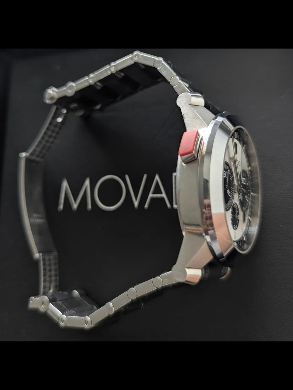 Movado Watch Mens Automatic RED LABEL VIZIO $5995